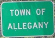 Entering Allegany westbound