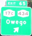 NY 17/I-86 Exit 65