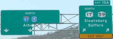 Thruway Exit 15A Suffern