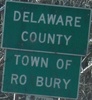 Entering Roxbury and Delaware County westbound