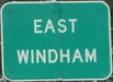 EB into East Windham