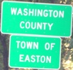 Entering Easton eastbound?  On NY 40 instead?