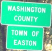 Entering Easton eastbound?  On NY 40 instead?