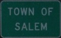 Entering Town of Salem eastbound