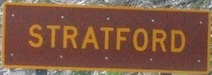 Entering Stratford westbound