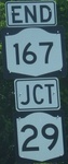 Northern terminus NY 167, Dolgeville