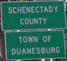 Entering Duanesburg northbound