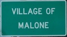 Entering Malone village NB