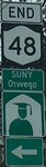 Northern terminus, Oswego