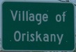 Entering Oriskany westbound