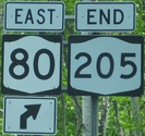 NY 205 northern terminus