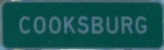 Entering Cooksburg southbound