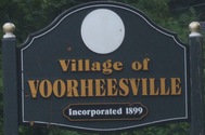 Entering Voorheesville eastbound
