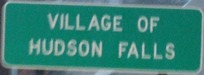 Entering Hudson Falls westbound