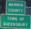Entering Queensbury westbound