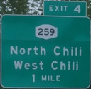 I-490 Exit 4, Chili