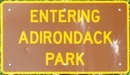Entering Adirondack Park NB