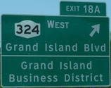I-190 Exit 18A, Grand Island