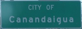 Entering Canandaigua southbound