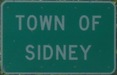 WB into Town of Sidney