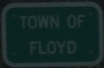 Entering Town of Floyd eastbound