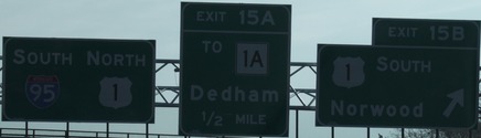 I-95 Exit 15B, MA