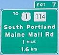I-95 Maine Old Exit 6, South Portland