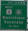 I-75 North MI Exit 344