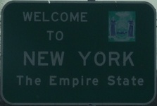 Entering NY westbound