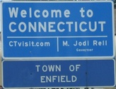 Entering CT southbound