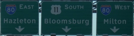 US 11/I-80, Lime Ridge, PA
