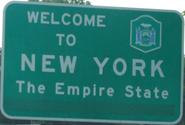 Entering NY northbound