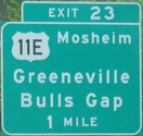 I-81 Exit 23, TN