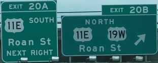 I-26 Exit 20, Johnson City, TN