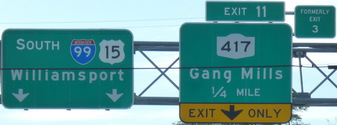 I-99 Exit 11, NY