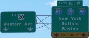 I-87 at NY Tway Exit 24, Albany, NY