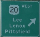 I-90 MA Exit 2 Lee