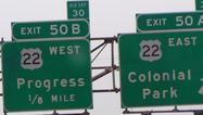 I-83 Exit 50 near Harrisburg, PA