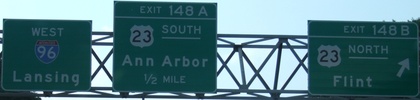 I-96 Michigan Exit 148