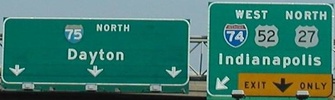 I-74 near Cincinnati, OH