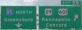 I-85 NC Exit 58