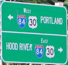 I-84 east of Portland, OR