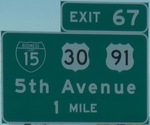 I-15 Exit 67, UT
