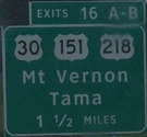 I-380 Exit 16, IA