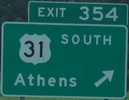 I-65 Exit 354, Alabama