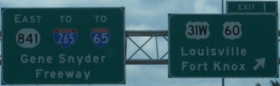 Kentucky 841 Exit 1