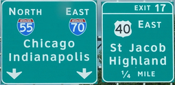 I-55/I-70 IL Exit 17