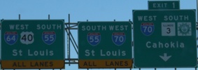 I-55/64/70 Exit 1, IL