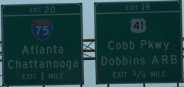I-285 north of Atlanta, GA