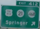 I-25 Exit 412 Springer, NM